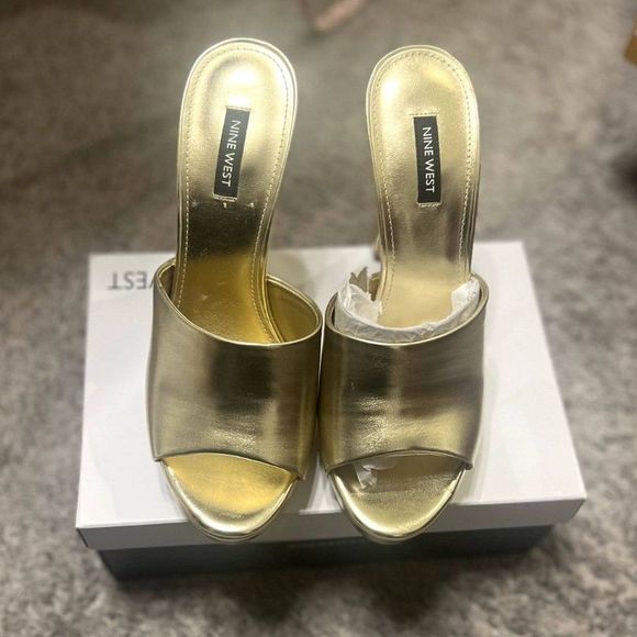 NINE WEST Women's Wilia Platform Slide Sandals SZ 10M: NEW IN BOX - Picture 2 of 9